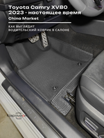 Автомобильные коврики ЭВА с бортами для Toyota Camry IX (XV80) 23-н.в. China Market