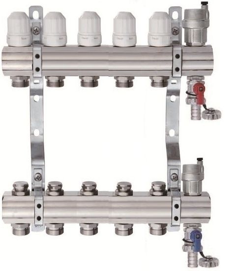 Коллектор для отопления Tim на 5 выходов