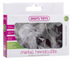 Чёрные металлические наручники SHOTS TOYS Black (Цвет: черный)