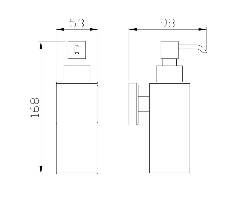 Дозатор мыла WONZON & WOGHAND ROMA, Бронза (WW-7232)