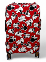 Чехол на чемодан 24", цвет красный/разноцветный, Микки