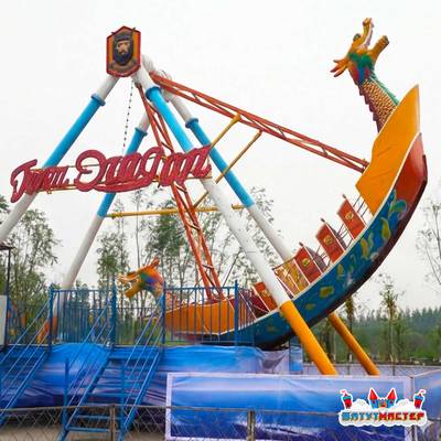 Аттракцион Викинг «Золотой Дракон», 16 мест, 10×5×8,5 м