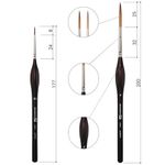 Кисти художественные набор 12 шт., синтетика, BRAUBERG ART CLASSIC, ЭРГОНОМИЧНЫЕ, 200951