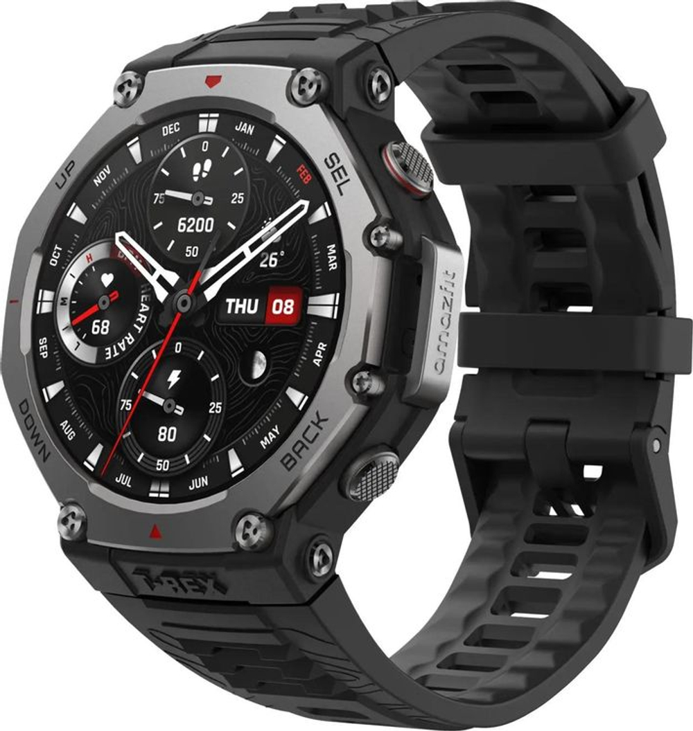 Смарт-часы AMAZFIT T-Rex 3 A2323,  48.5мм,  1.5",  темно-серый
