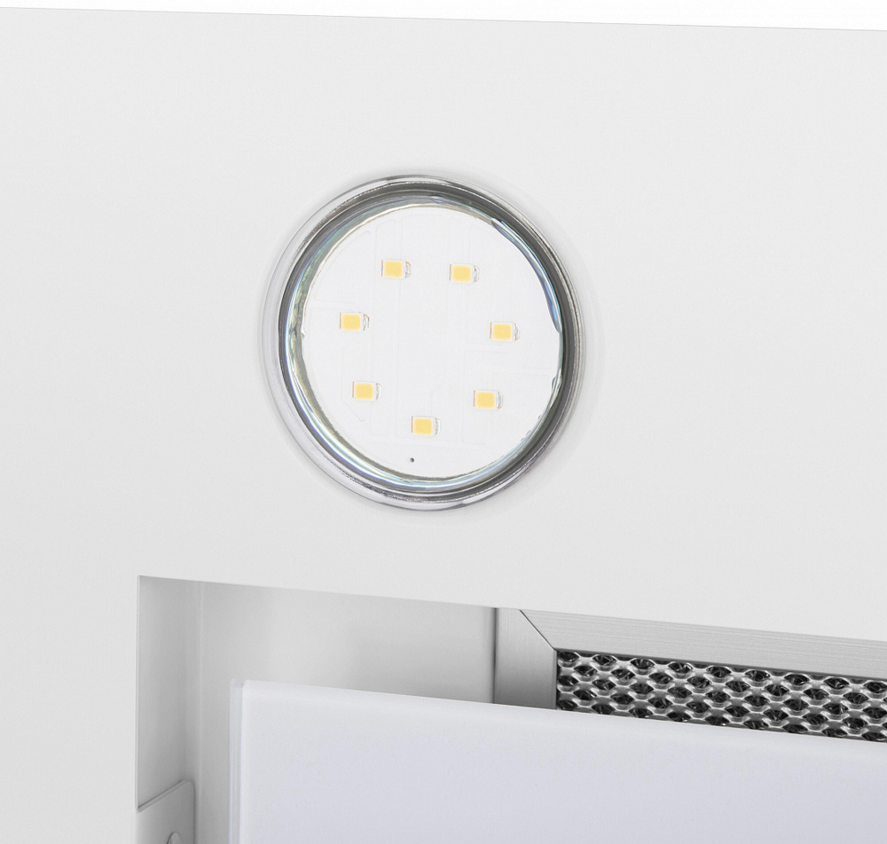 Кухонная вытяжка MAUNFELD Fantasy 1000ST 60 белое стекло фото 10