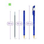 Набор Ручка шариковая Berlingo xGold синяя, 0.7мм, игольчатый стержень, набор 12 штук