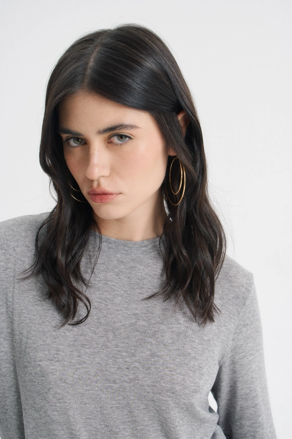 Лонгслив из тонкого трикотажа