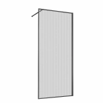 Душевое ограждение Vincea Walk-In VSW-1HP100FLGM 100 стекло рифленое/профиль вороненая сталь