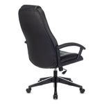 Кресло игровое ZOMBIE 8/8N/BLACK, PL, экокожа черный, топ-ган (до 180кг)