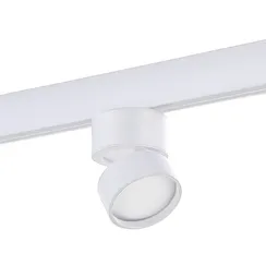 ST809.536.09 Магнитный трековый светильник Белый LED 1*9W 3000K 550Lm Ra>90 120° IP20 D85xH126 48V СКАЙЛАЙН 48V