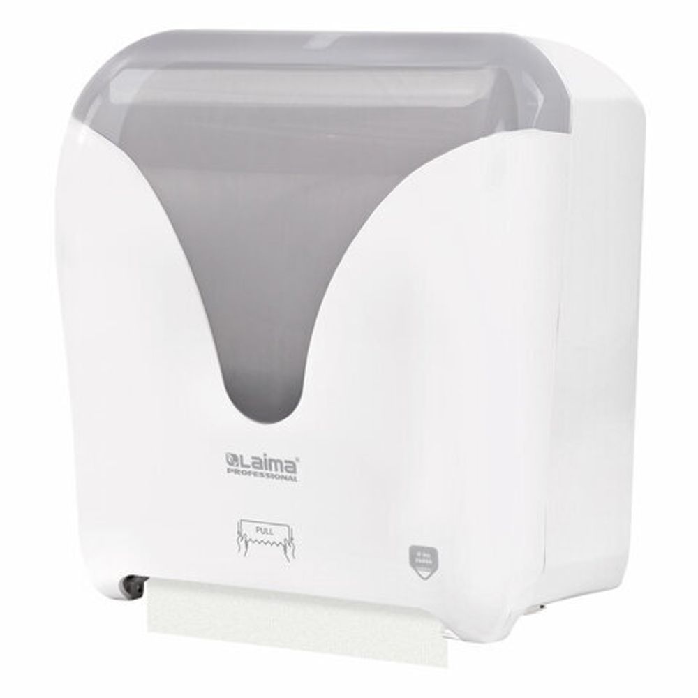 Диспенсер для полотенец в рулонах с автоотрезом листа EXTRA LAIMA PROFESSIONAL, (Система H1), 607765, 303052