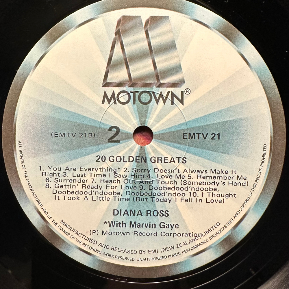 Diana Ross - 20 Golden Greats (Новая зеландия 1979г.)