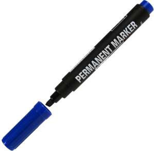 Маркер перманентный 2*1мм, синий, Centropen (12)