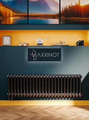 Axxinot Sentir 2037 - двухтрубный трубчатый радиатор высотой 370 мм, нижнее подключение с термовентилем