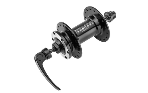 Втулка передняя NOVATEC алюминий диск 6 болтов эксцентрик 32H ось 9х100x108мм, на промах черная