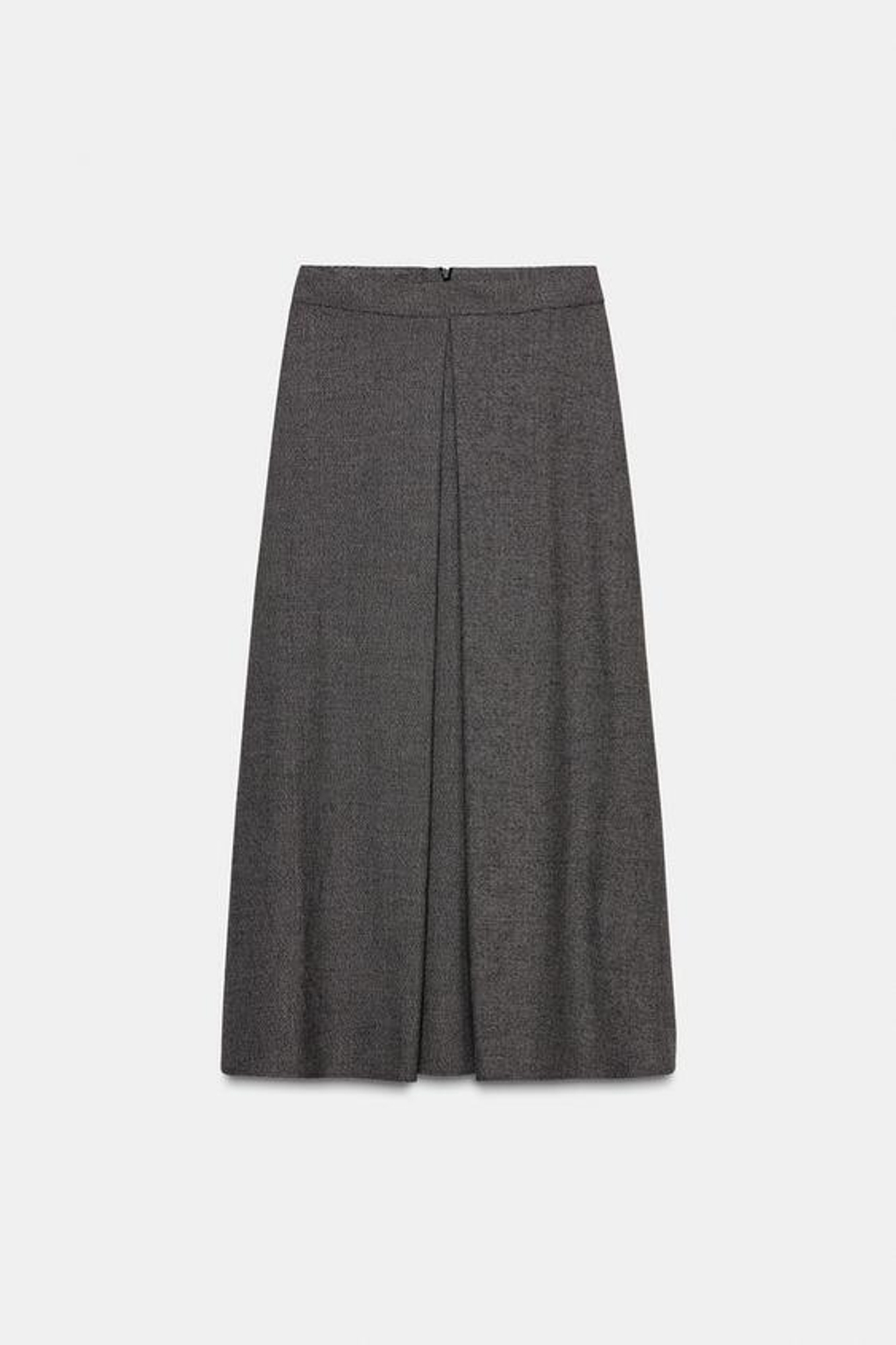 ZARA ЮБКА-МИДИ «ГУСИНАЯ ЛАПКА», КОРИЧНЕВЫЙ