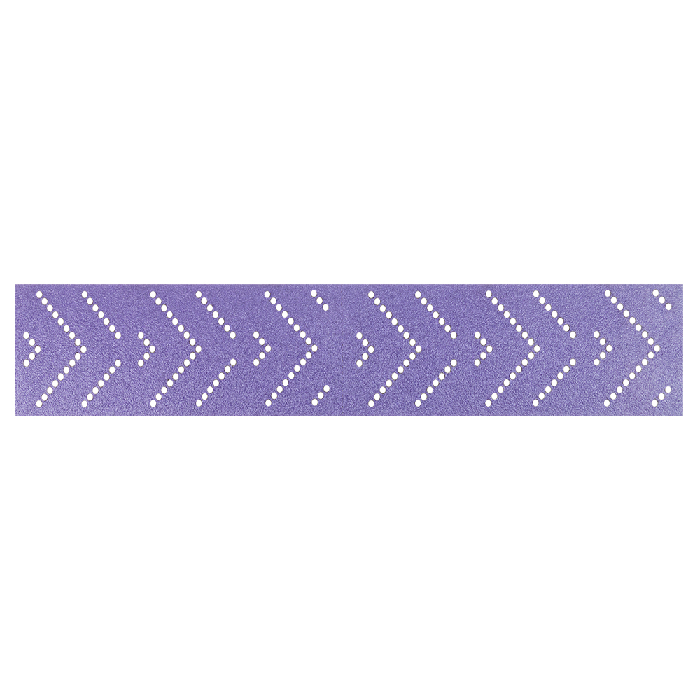 SANDWOX PURPLE полоски на пленочной основе, цирконивый корунд  70*400мм, P120, липучка,Multi holes