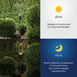 Светильник уличный ЭРА ERAUF024-01 на солнечной батарее Фейерверк