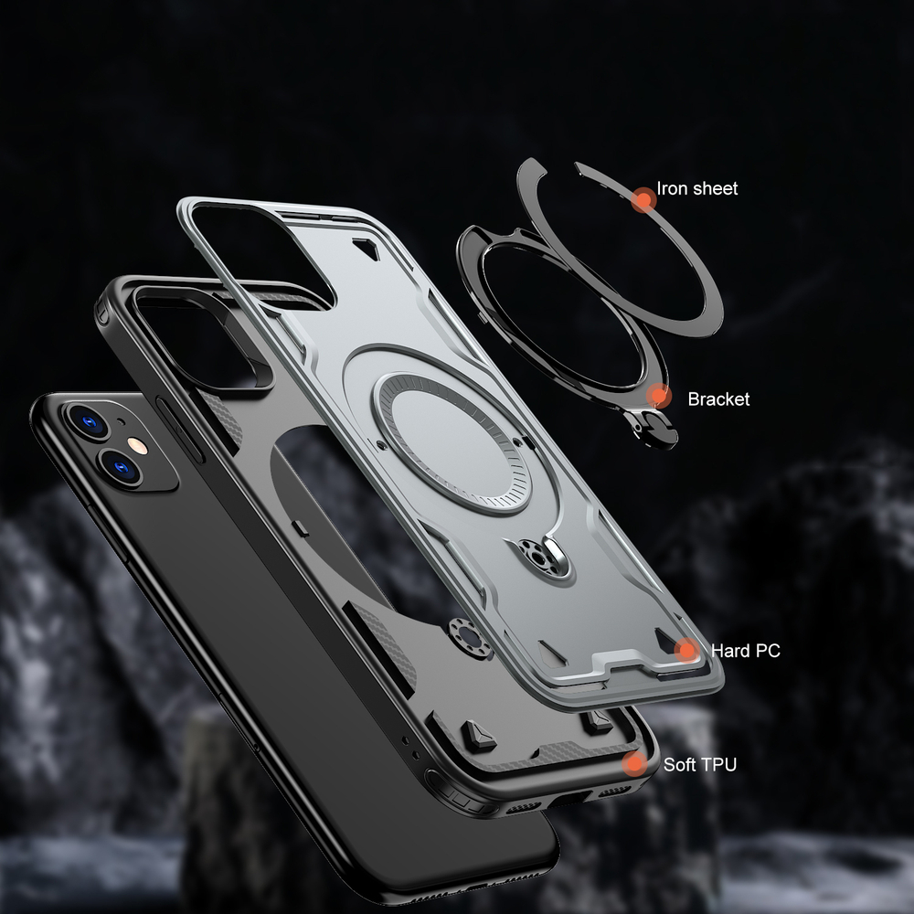Чехол Magneto Case с кольцом для iPhone 11