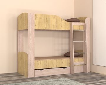 Кровать двухъярусная ЛАВОРО-2 с ящиком