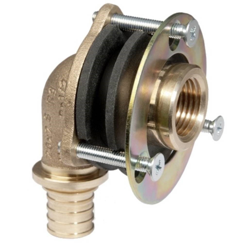 Угольник настенный для гипсокартонных плит с внутренней резьбой 20-1/2"x28мм RX (бронза)