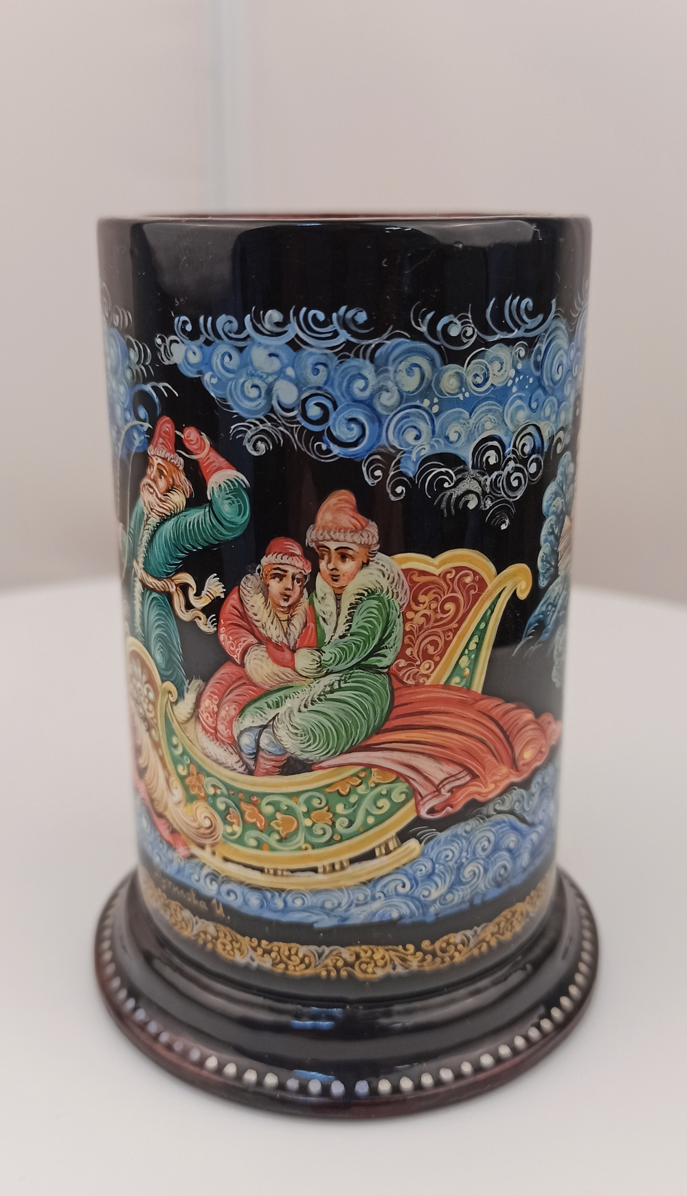 Стакан под ручки с карандашами "Тройка-2" круговая роспись