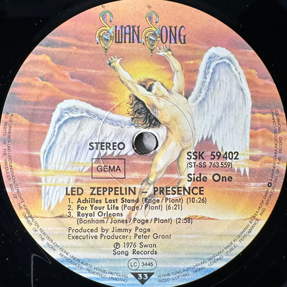 Led Zeppelin ‎– Presence (Германия)