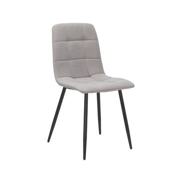 Стул Leset Скай Металл Черный/Велюр SMOKE