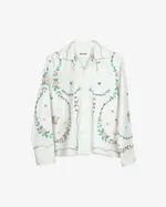 Купить Рубашка Soeurs Расшитая Маленькими Цветами / Small Flowers Long Sleeve белая Рубашка Soeurs Расшитая Маленькими Цветами / Small Flowers Long Sleeve белая