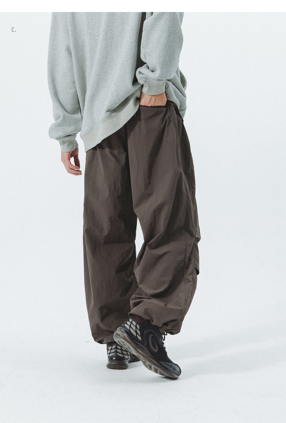 Брюки Nothomme Blue Paratrooper Pants Warm Brown
