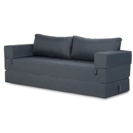 Бескаркасный диван-кровать c подлокотниками BuyDream Plus (джинс)