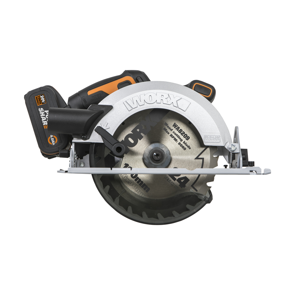 Циркулярная пила аккумуляторная бесщеточная WORX WX520.9
