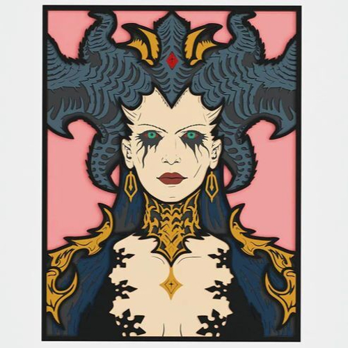 3D Картина по номерам из дерева Лилит, 23x30 см