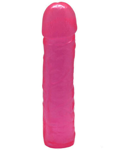 Фаллоимитатор гелевый розовый из серии Life (Цвет: розовый)