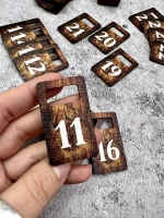 Номерки для гардероба 3х5 см