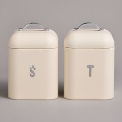 ХЛЕБНИЦА AGNESS 30Х19,5Х15,5СМ С 2-МЯ БАНКАМИ Д/СЫП. ПРОД. D11,5СМ, H16,5СМ