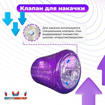 Роллер-аттракцион «Фиолетовый», ПВХ, трёхместный, 2,6×2,2×2,2 м