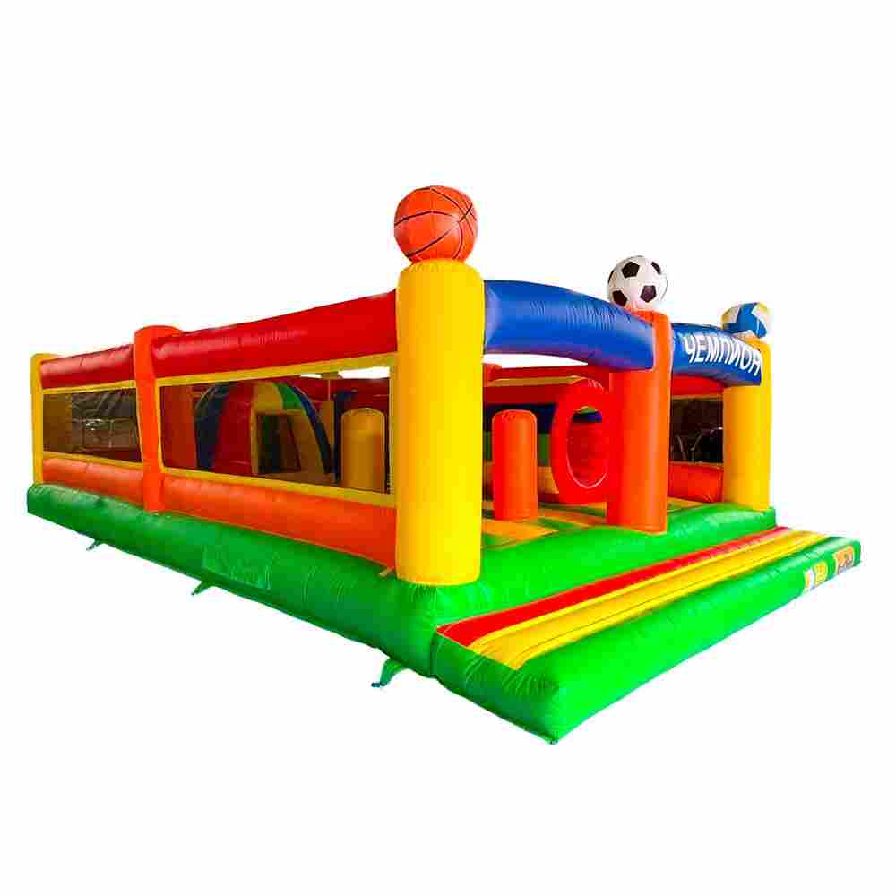 Коммерческий надувной батут «Чемпион», без крыши, 8*5*2,2 м