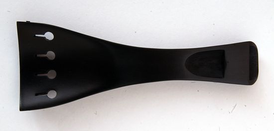 VT04E-4/4 Струнодержатель для скрипки, круглый, парижский глазок. Материал - черное дерево. WBO