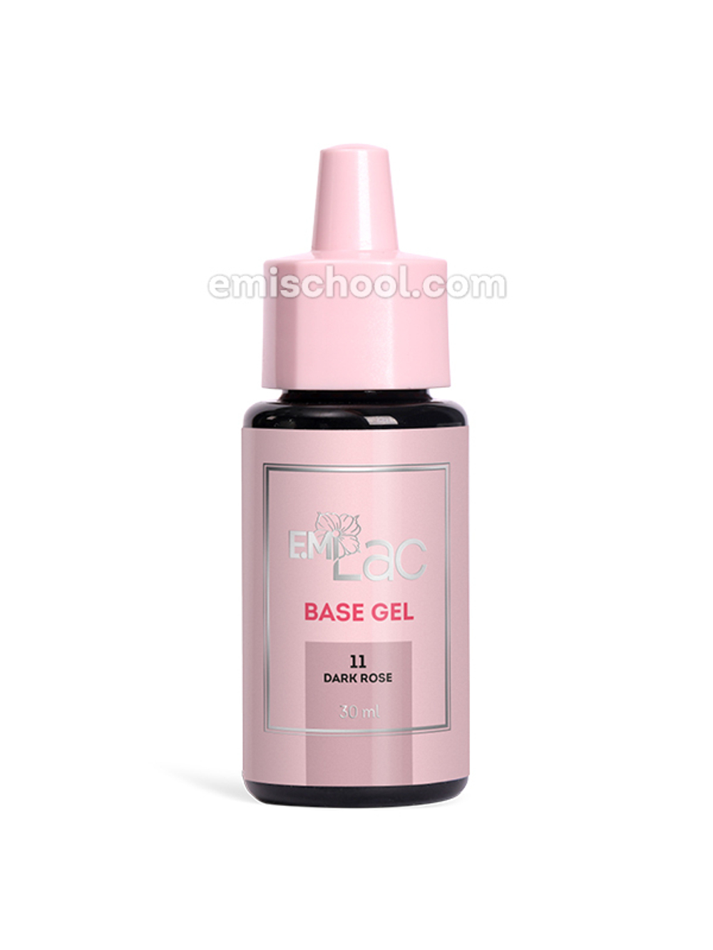 E.MiLac Base Gel Темно-розовый №11, 30 мл.