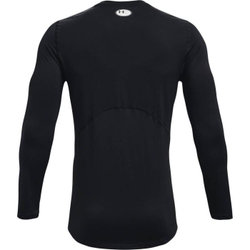 Мужская теннисная футболка теннисная Under Armour Men's HeatGear Armour Fitted Long Sleeve - черный