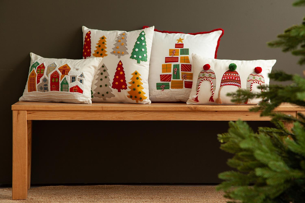 Чехол на подушку jolly forest из коллекции new year essential, 45х45 см