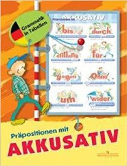 Немецкий язык. Постер "Предлоги с винительным падежом"