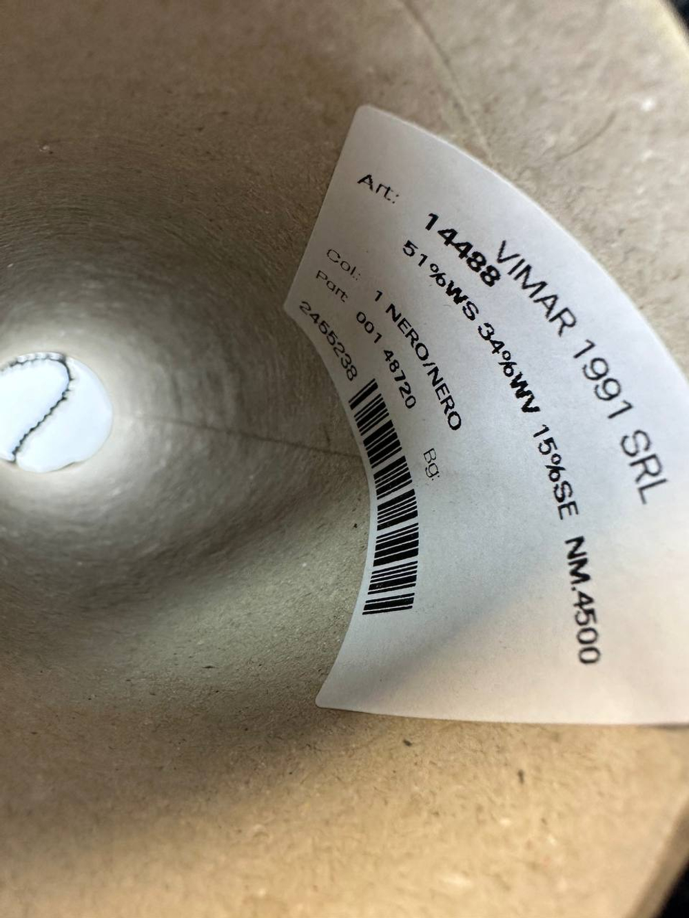 14488 - VIMAR; 51% кашемир, 34% меринос, 15% шёлк; 450м/100гр; col. nero, цвет: черный; S723