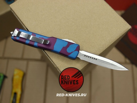 Нож Microtech UTX-70 D/E (фиолетовый тигр) эксклюзив RED-Knives RK-533