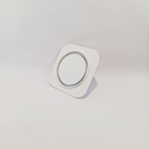 Диффузор теневой Visioner TDGK125W/150 белый/белая крышка с приточно-вытяжным вентилятором под гипсокартон с регулировкой потока воздуха D125 мм