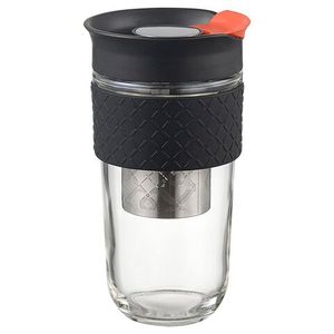 Кружка с ситечком Jaunt, 540 мл, черная