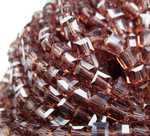 БВ011НН3 Хрустальные бусины квадратные, цвет: бургунди, размер 3 мм, кол-во: 63-65 шт.