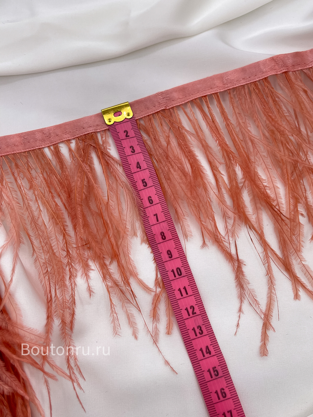 Перо темно-коралловый