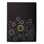 Папка с 30 вкладышами, Alingar А4 236х310х12мм, 600 мкм, пластик, вкладыши 30 мкм, карман для визитки, черный матовый